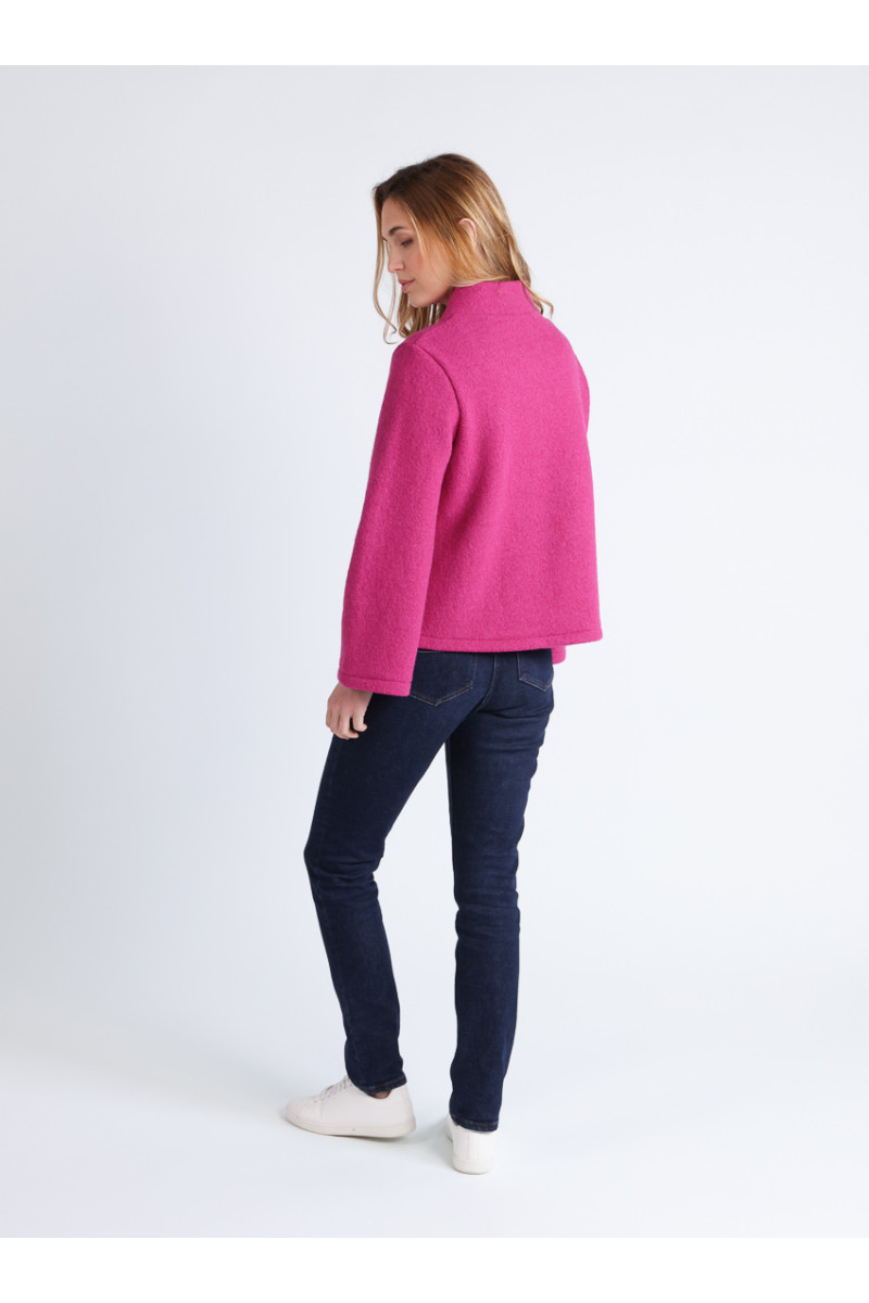 Veste en laine bouillie 4 B Solfin Fabriqué en France