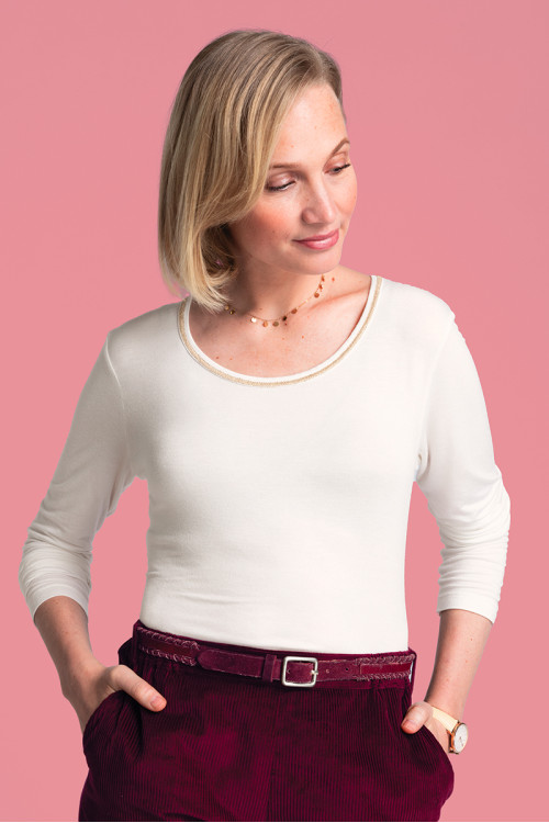 T-shirt encolure ronde 1 B Solfin Fabriqué en France 2
