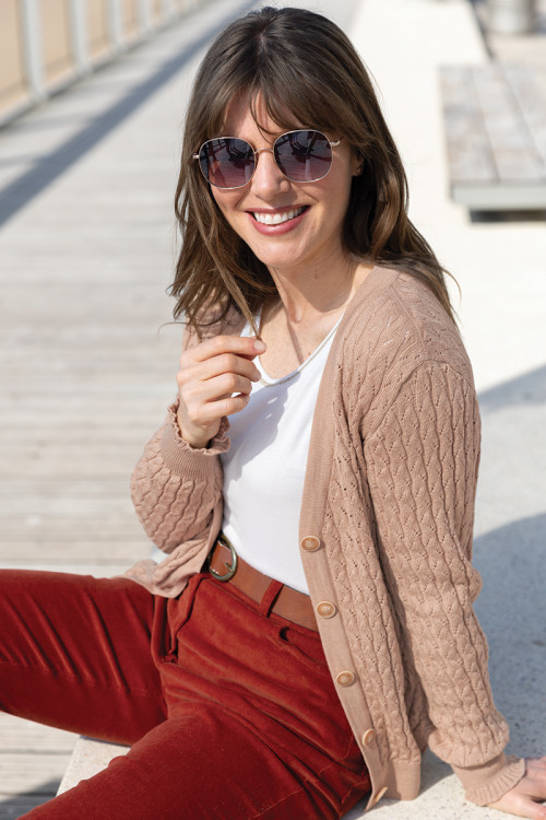 Gilet en laine 1 B Solfin Fabriqué en France 2