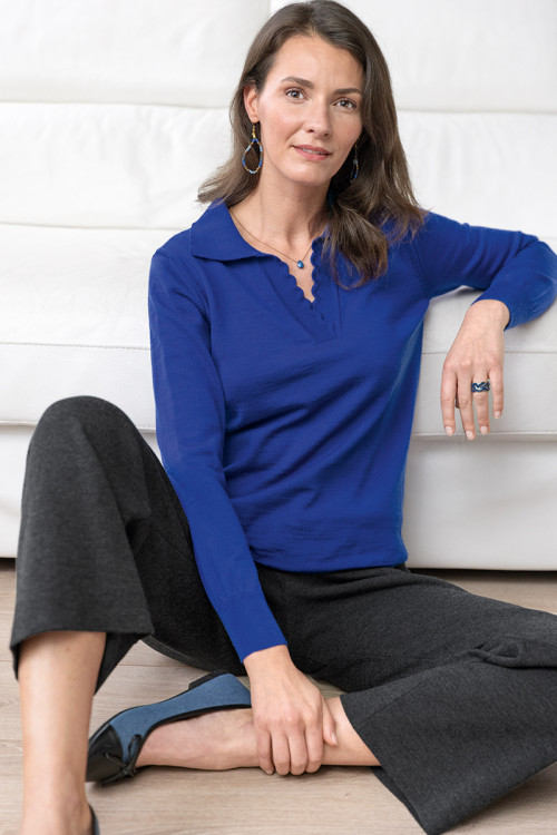 Pull col fantaisie - 1 Monsieur Solfin | Fabriqué en France 2