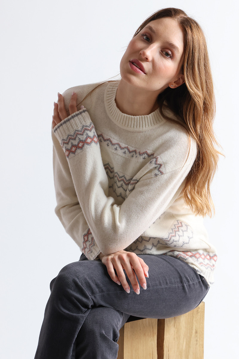 Pull d'hiver en laine femme 4 B Solfin Fabriqué en France