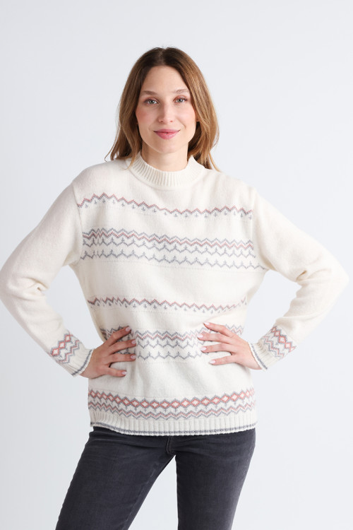 Pull d'hiver en laine femme 1 B Solfin Fabriqué en France