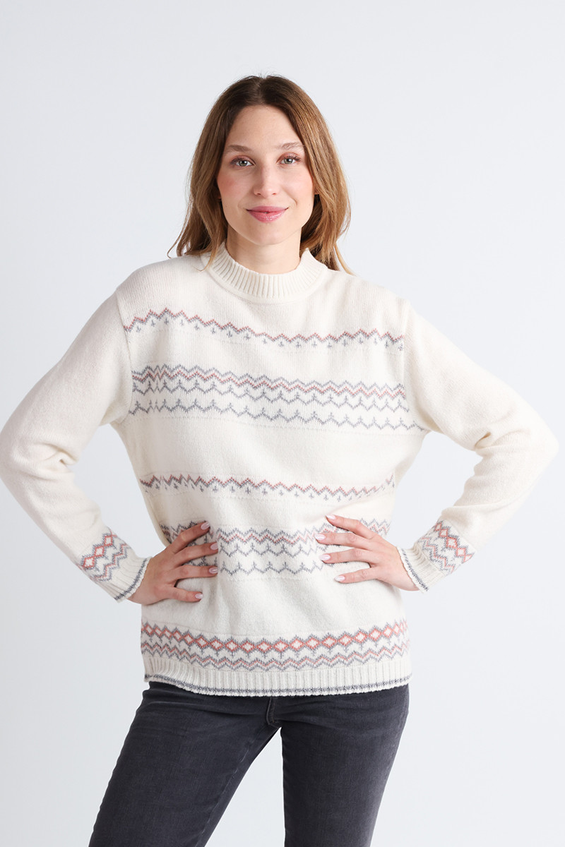 Pull d'hiver en laine femme 1 B Solfin Fabriqué en France