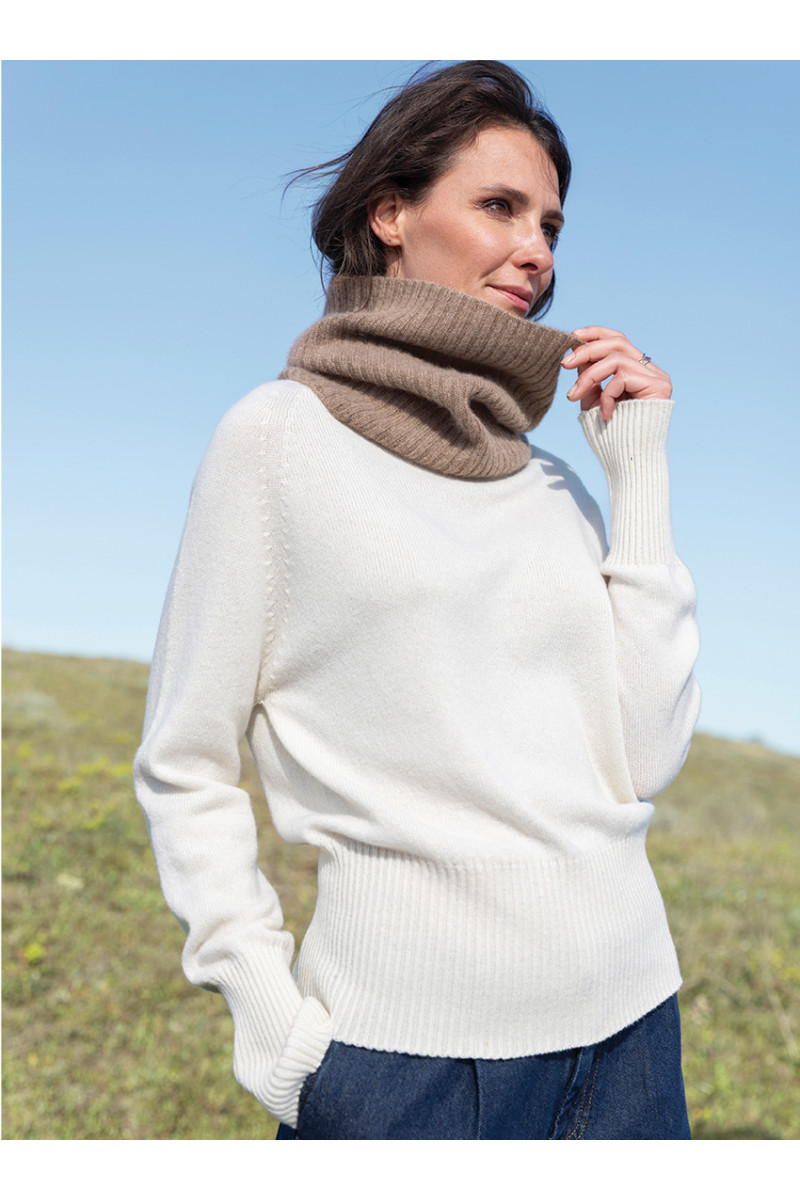 Tour de cou en cachemire 11 B Solfin Fabriqué en France