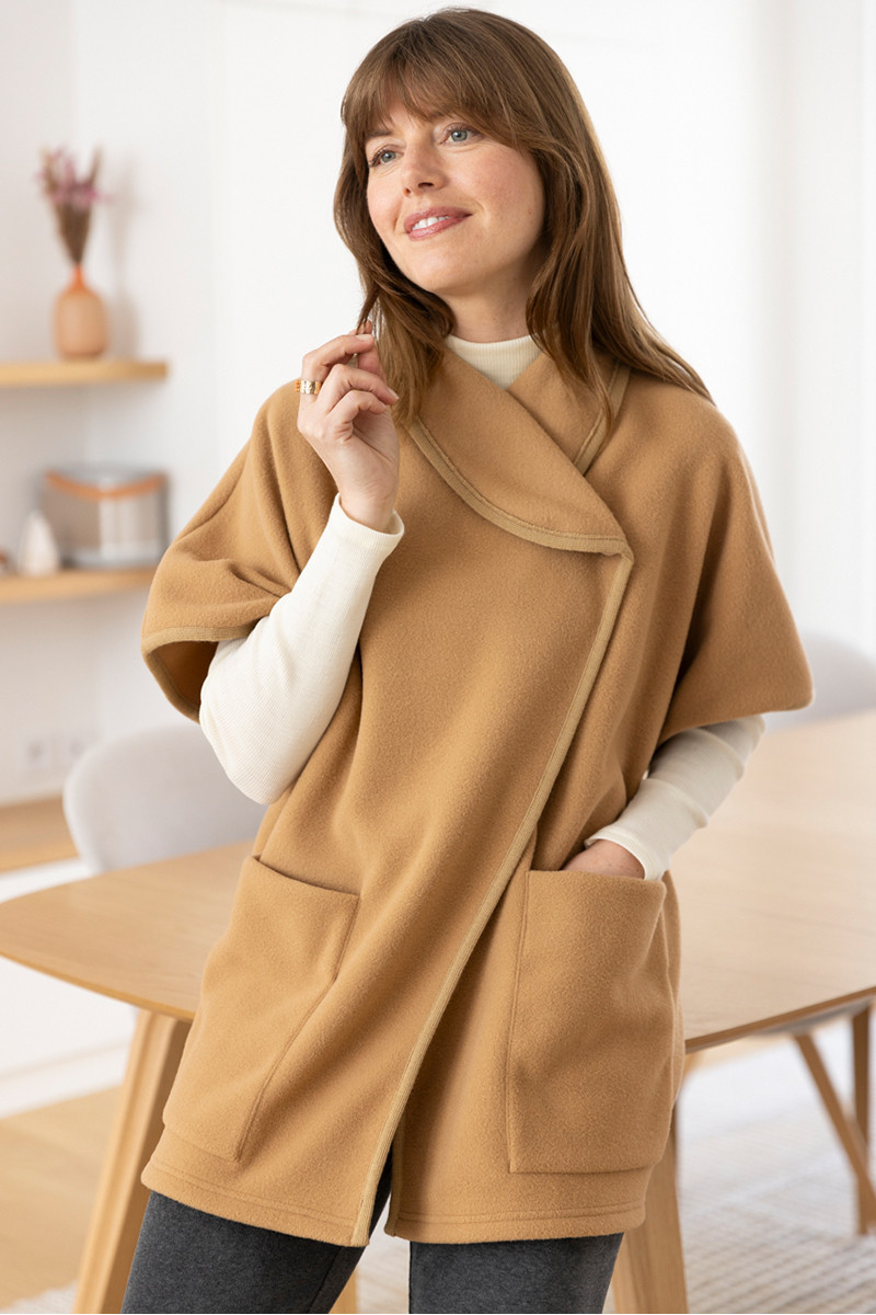 Cape col châle - 2 Monsieur Solfin | Fabriqué en France Cape col châle - 2 Monsieur Solfin | Fabriqué en France