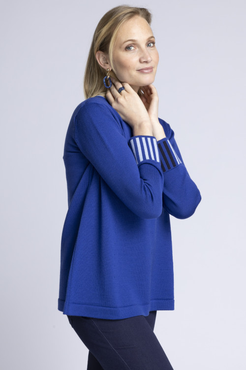 Pull ample en laine 1 B Solfin Fabriqué en France 2