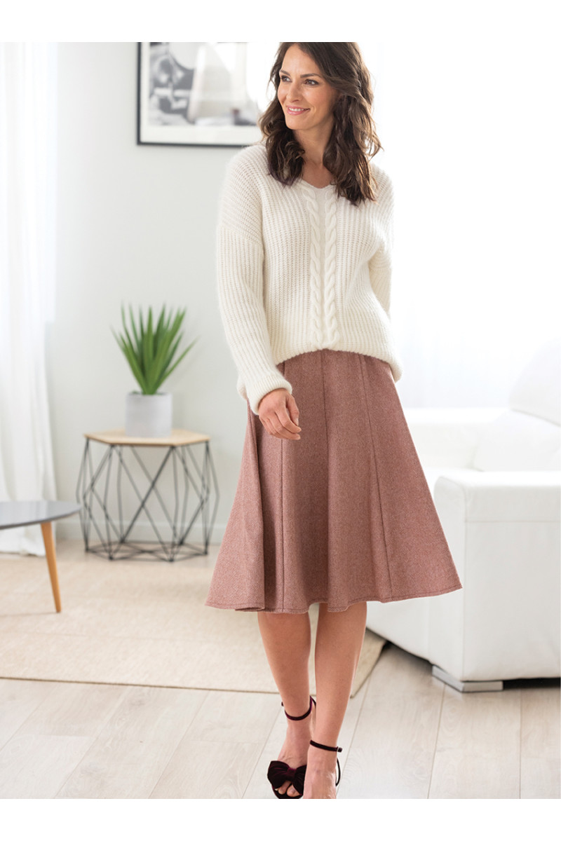 Jupe chevrons - 1 Monsieur Solfin | Fabriqué en France