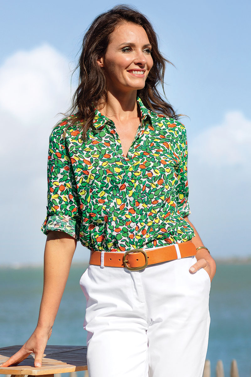 Chemisier gaz de coton