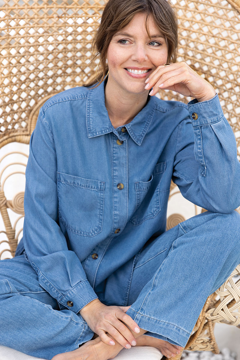 Chemisier en jean